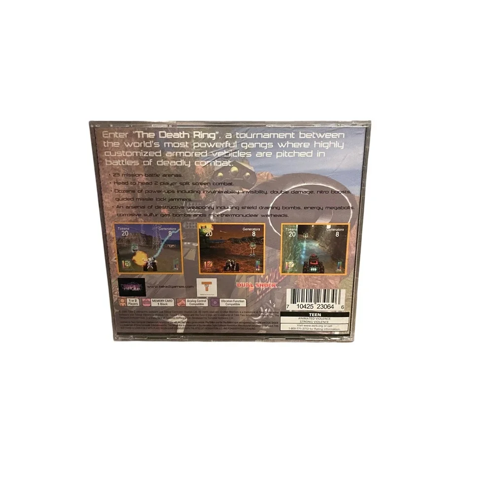 Grudge Warriors Sony PlayStation 1 PS1 2000 Vehicular Combat SLUS-01150 NTSC U/C